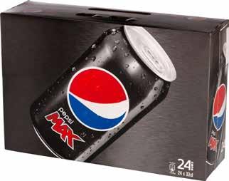 Välj mellan Regular och Pepsi Max. 24x33 cl. Jfr-pris 9:97/liter.