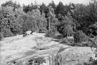 Raä 50:1 är belägen i södra delen av Askum. Figurerna, varav flera skepp, är inknackade i de vattenrännor som löper över berget.