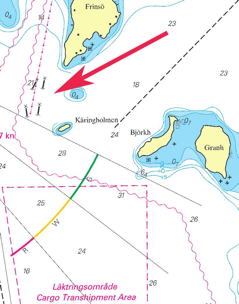 9 Nr 252 Specialmärke c) 59-02,950N 17-42,464E Bsp Mälaren 2004, 2006, 2008/s21, Sweden. Northern Baltic. Fairway to Södertälje. Himmerfjärden. Skanssundet. New special marks.