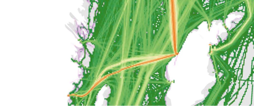 Inom inlandet finns ingen brygginventering och båtarna fördelas istället jämnt över vattendragen efter viktning med kommunbefolkning.