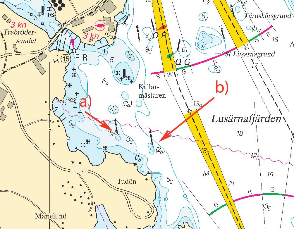 11 Nr 305 Mellersta Östersjön / Central Baltic * 6362 Sjökort/Chart: 623, 6231 Sverige. Mellersta Östersjön. Västervik. Lusärnafjärden. Judön. Nya prickar.