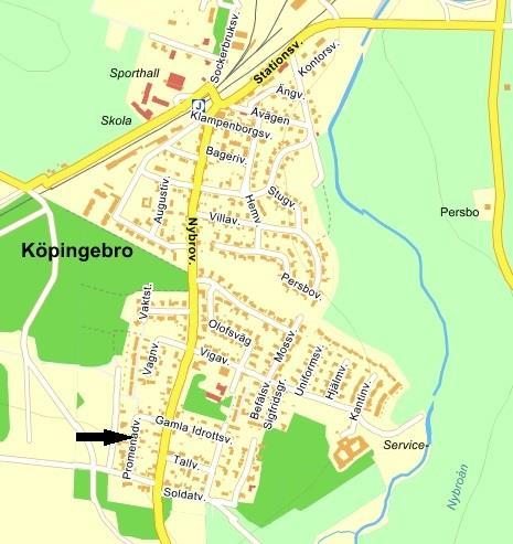 Figur 1. Skåne med platsen för Köpingebo i Herrestad härad markerad med en röd prick. Figur 2.