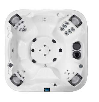 DIMENSION ONE SPAS REFLECTION-SERIEN NAUTIQUE Nautique är en modell med öppen design som rymmer sex personer.
