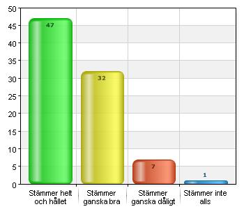 Mitt barn trivs i skolan.