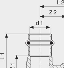 Profipress med SC-Contur A1 A1 SanpressT-rör eller siliciumbrons Modell2217.