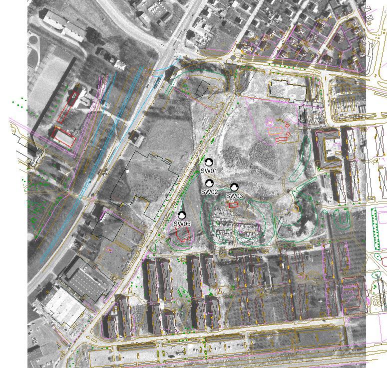 memo01.docx 2012-03-28 På flygbild från 1951 kan det konstateras att det fortfarande finns en sjö på platsen, se figur 2.