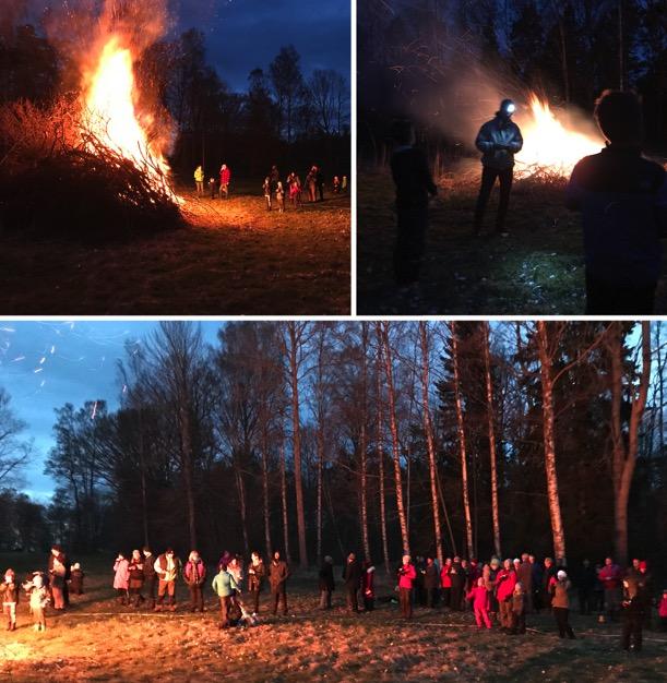 Valborg 30 april Valborg firades traditionsenligt med brasa, vinbål, sång och tal.