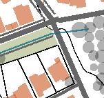 Denna kan med fördel spridas till flera mindre platser för att undvika stora döda ytor. Även pendelparkering för cykel skall anläggas.