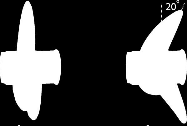 Stigning: Är den teoretiska sträckan en propeller rör sig framåt på ett varv ( mätt i tum). Detta kallas propeller stigning.