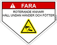 säkerhet. Dekal Beskrivning Artikelnr.