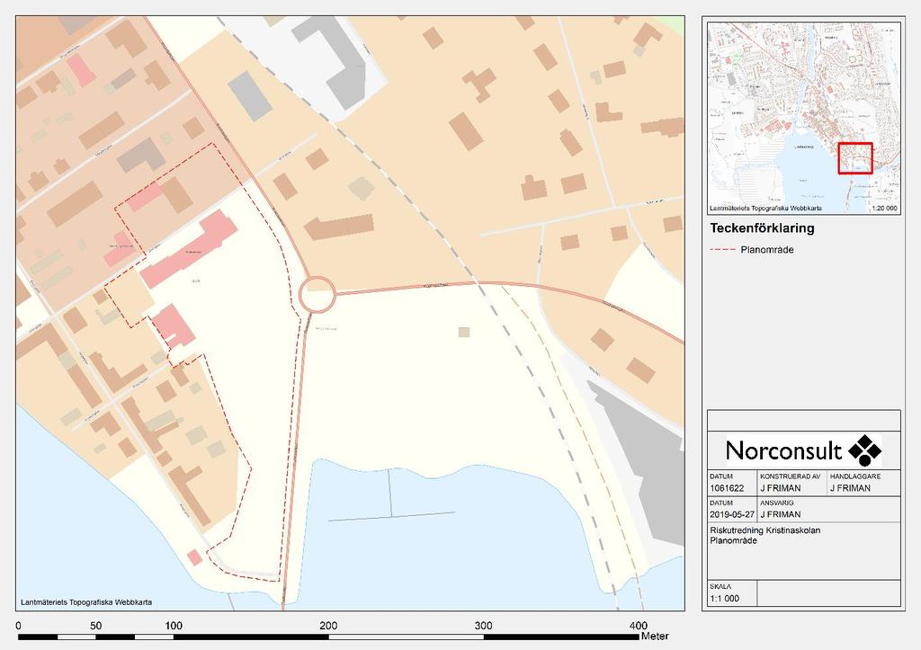 Inledning och syfte Detaljplanen för Kristinaskolan är belägen vid södra entrén till Lindesberg, se Figur 1.