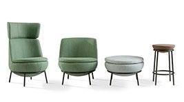 Pod Matz Borgström - 2016 Formgjuten i kallskum med rörstomme i metall. Sittplymå i högelastisk polyeter och polyesterfiber. Pulverlackat metallunderrede med plastfötter.