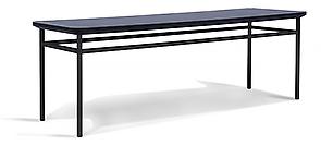 360 10 920 11 370 12 180 13 830 Pipe bord Matz Borgström Metallunderrede i svart pulverlack och bordsskiva i vitkalkad ek. Kan tillverkas i andra färger, begär offert.