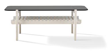 Tiedemann - 2016 Metallunderrede i svart pulverlack och bordsskiva i svart Valchromat.