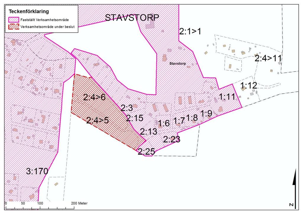 BESLUTSUNDERLAG 12 (21) 1.1.10 Stavstorp 2:4 En privat exploatör planerar för att exploatera nya bostäder i Stavstorp. Etappen norr om vägen togs in i verksamhetsområde 2017.