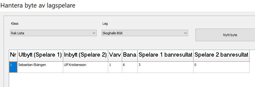 Figure 50 - Seriespel registrera byte steg fem Figure 51 - Seriespel Registrera Byte Tänk På Till sist!