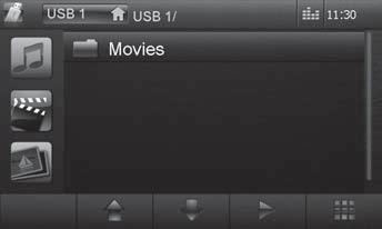 Mediauppspelning DVD/CD/USB/SDHC/iPod Ljuduppspelning från ipod /iphone : ] Starta återuppspelningsfunktionen REPEAT och avsluta igen. REPEAT-läget växlas med varje tryckning av knappen ].