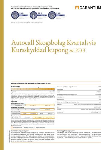 Detta innebär att investeraren kan erhålla en mycket jämn avkastningsprofil sett över året.