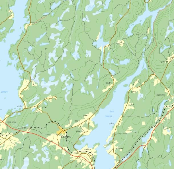 Urval av lokaler Till att börja med delades länet upp i ett rutnät med rutor om 20 gånger 20 kilometer, vilka i sin tur innehåller fyra stycken 10 gånger 10 kilometersrutor, det vill säga en