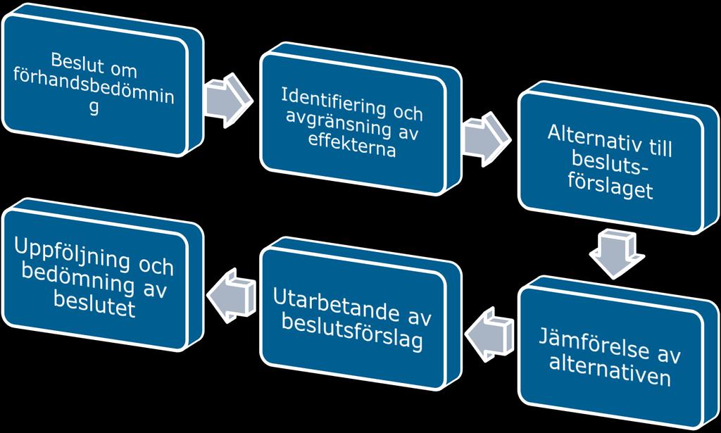 Olika skeden i förhandsbedömningen