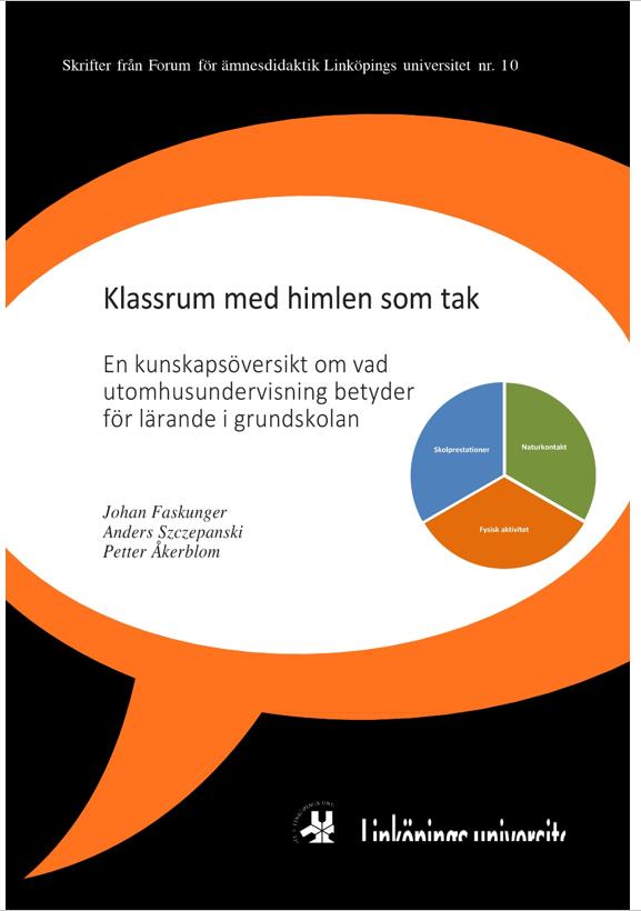 Rapport om effekter av utomhusundervisning (bygger