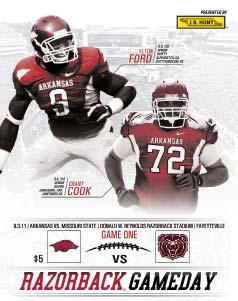 GAME 1 SEPT. 3, 2011 FAYETTEVILLE, ARK. DONALD W.