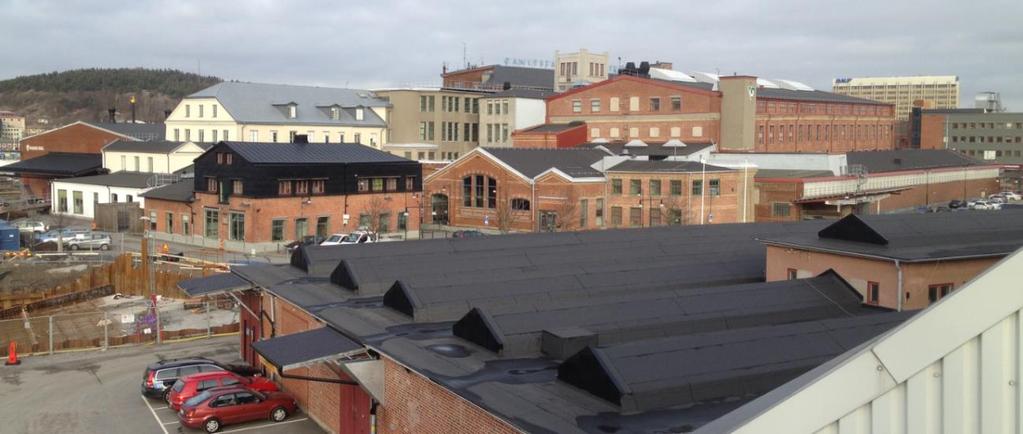 Bild 4: Industribebyggelsens successiva framväxt är tydligt avläsbar.