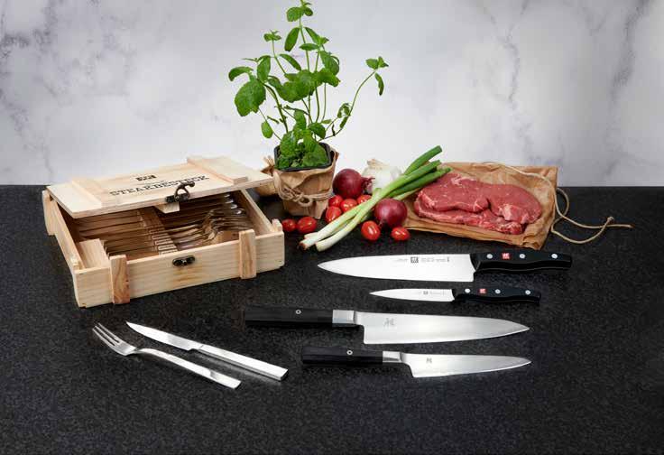 6x kniv och gaffel Miyabi Knivset 4000FC 2 delar.