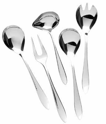1x serveringsset, såsslev och 1x salladsset Tårtset 7 delar.