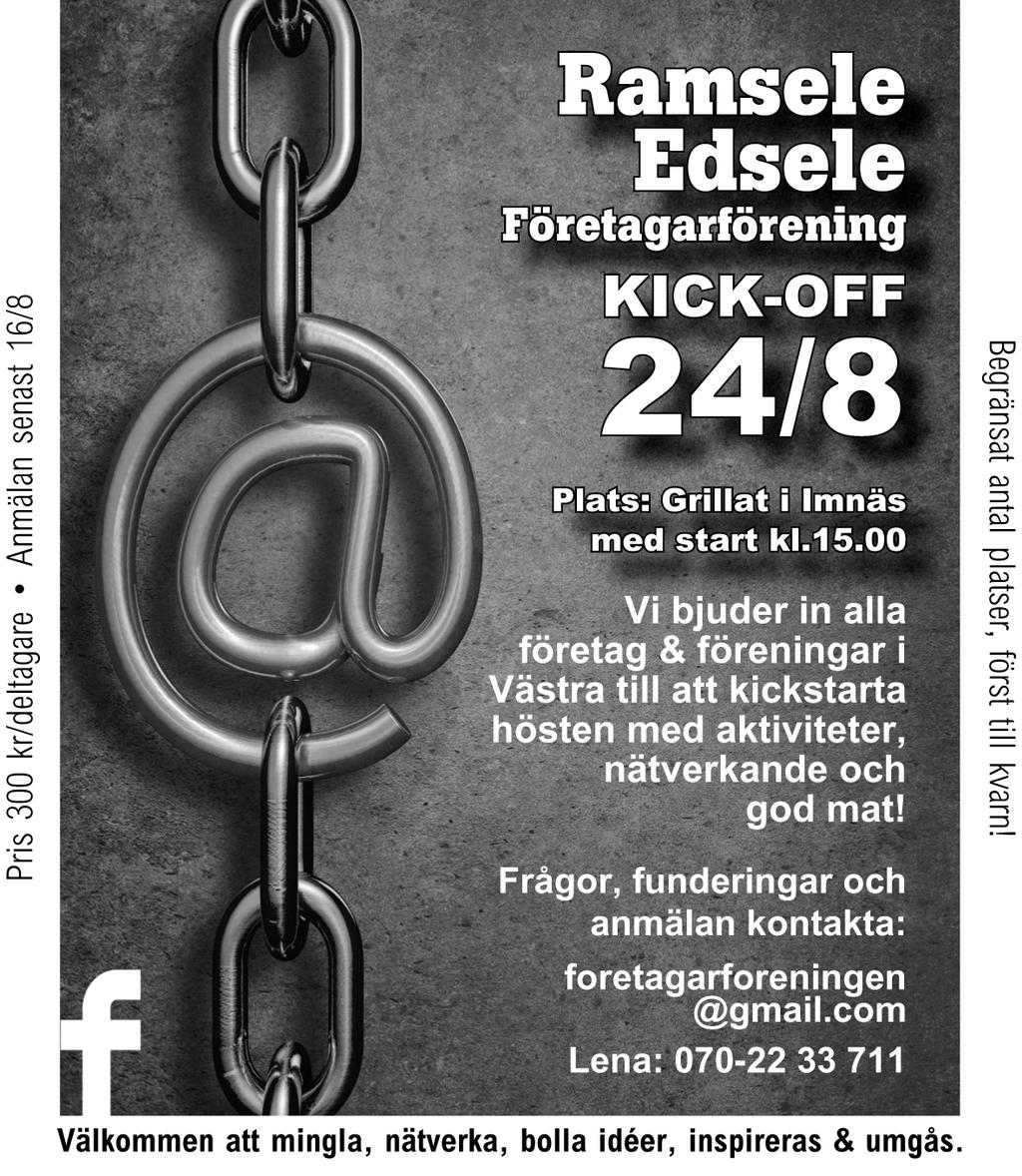 års antivirus och snabb support. Mats Tarberg 070-658 45 79 Din datorhandlare i Västra 0623-109 45 mt.ramsele.