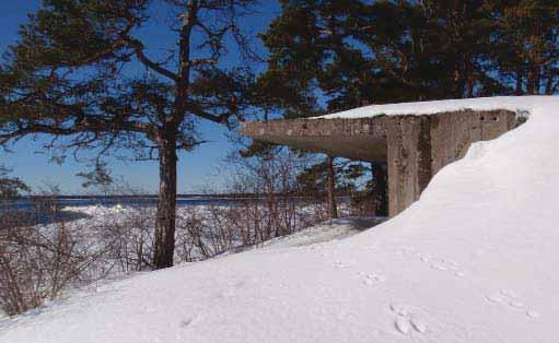 Mark, riktlinjer Bunker, byggnad nr 65 och vägspärren nedanför Sahara. - Fastighetsgränser markeras endast med Lantmäteriets gränsrör i marknivå.