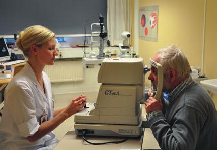 Foto: Örjan Andersson Undersökning och diagnos Om du märker att delar av synfältet försvinner och du misstänker att du har glaukom kan du vända dig till din husläkare eller optiker.