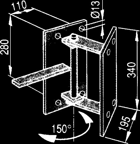 This reel is equally suitable for ceiling-, wall- or floor-mounting. Medium Media Slang Hose (Diam.