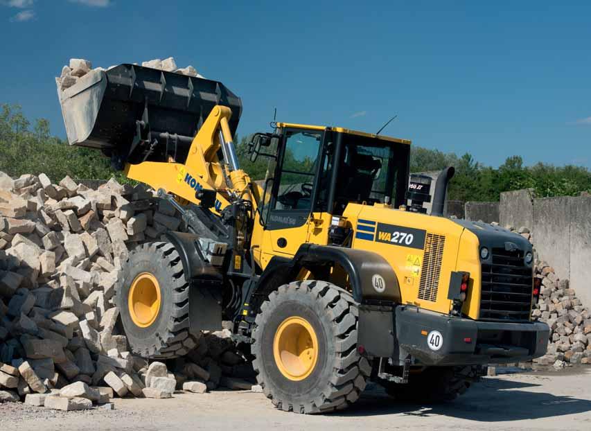 WA 270 Hjullastare WA270-7 MOTORSTYRKA 115 kw / 156 Hk @ 2.