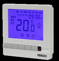 Minsta böjningsdiameter är 5 cm. Montera Pergo quickheat-termostaten För att den ska vara enkel att komma åt bör Pergo quickheat-termostaten monteras 130 160 över golvnivån.