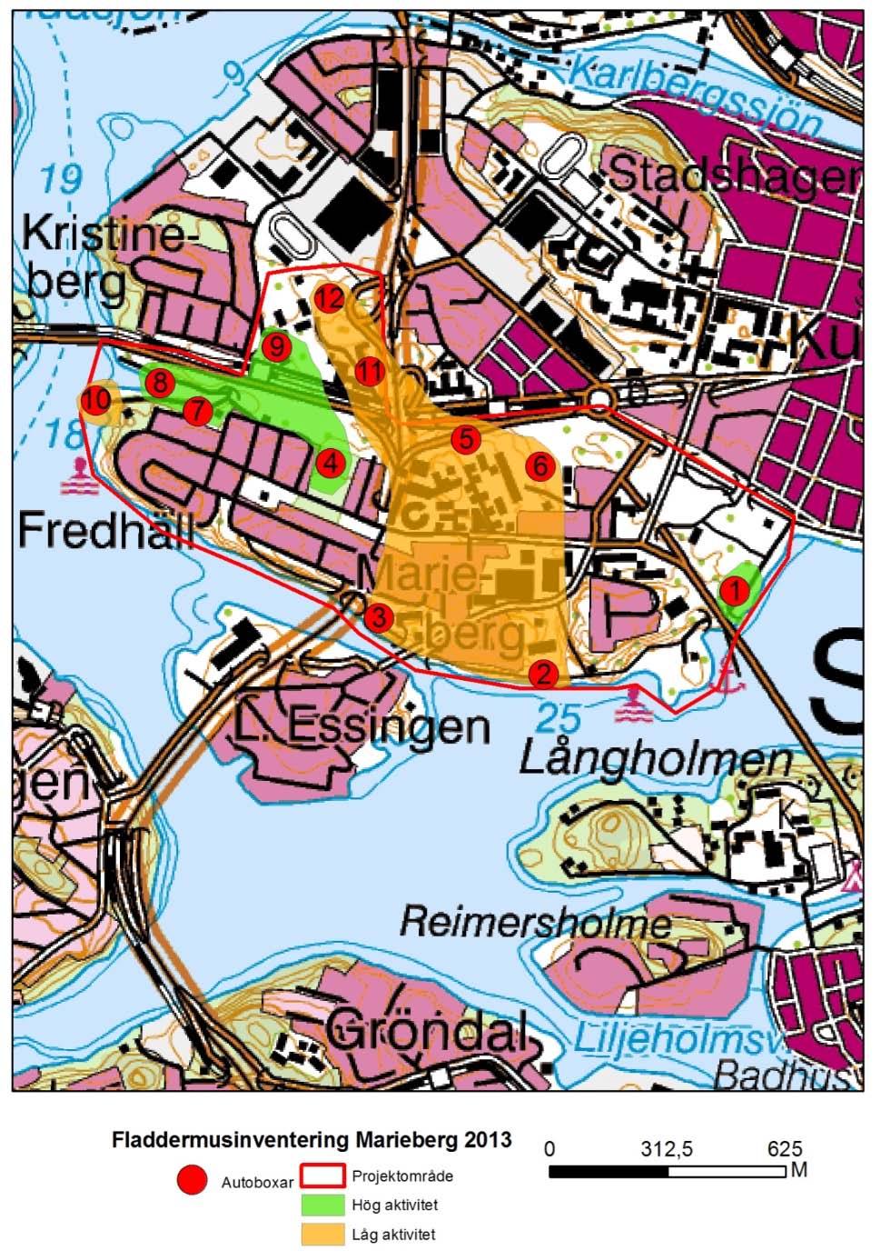 Hornsbergs fladdermöss Ersätt med sidhuvud 8 Figur 6.