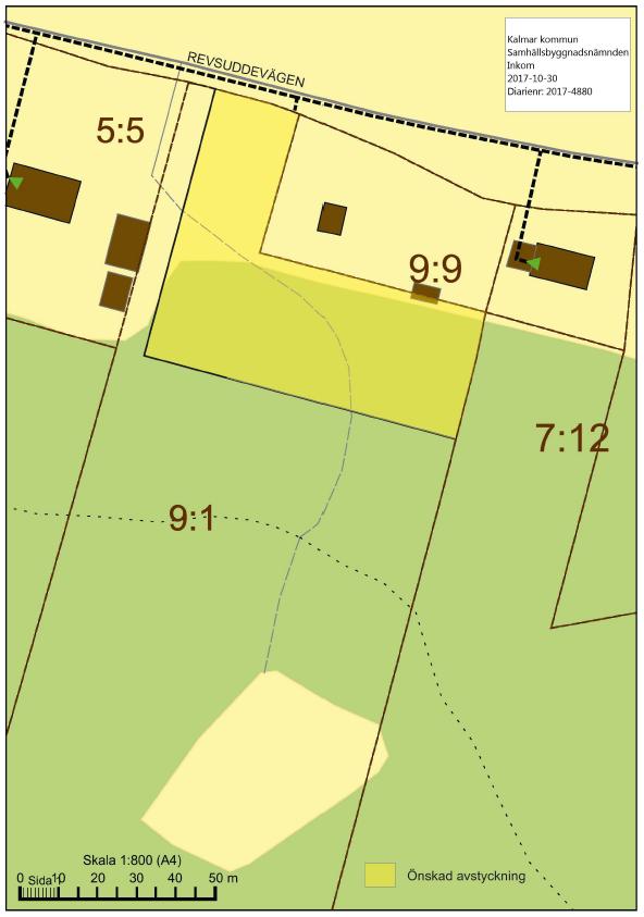 Bakgrund Ansökan avser förhandsbesked för nybyggnad av enplansvilla om ca 130-150 m² och garage om ca 55 m².