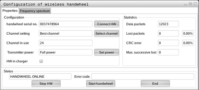 MOD-funktioner Radiohandratt HR 550FS konfigurera 8 Statistik Statistikdata kan visas på följande sätt: Välj MOD-funktion: Tryck på knappen MOD Välj meny Maskin-inställningar Välj konfigurationsmeny