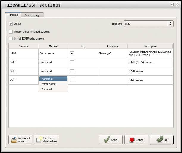 9 HEROS-funktioner Window-Manager Remote Service Tillsammans med Remote Service Setup Tool erbjuder TeleService från HEIDENHAIN möjlighet att skapa krypterade End-to-Endanslutningar mellan en