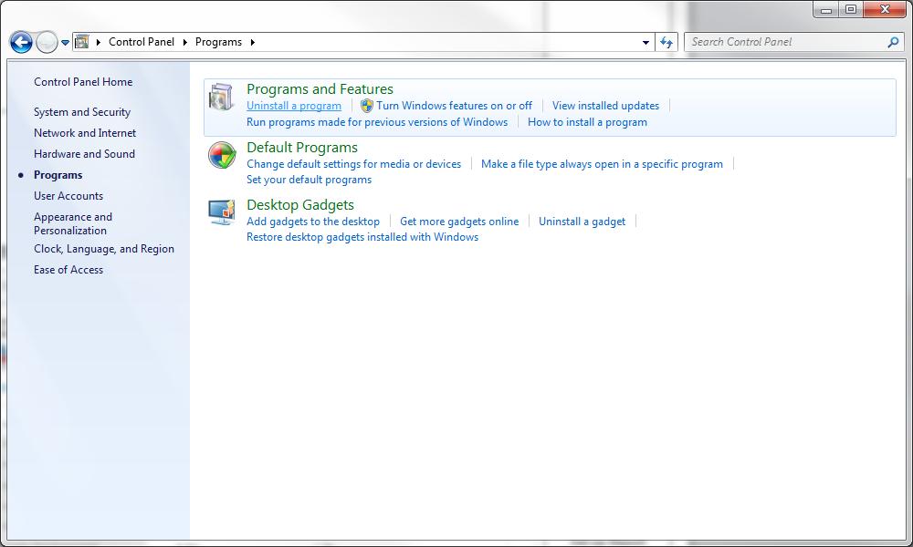 2.3 Avinstallationsanvisningar 1.