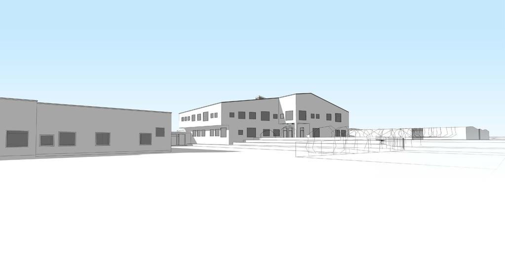 planförslag Ombyggnaden Utbyggnad av skolan omfattar ombyggnad av skolbyggnaderna samt nybyggnad av sporthall och ny administrativ byggnad.