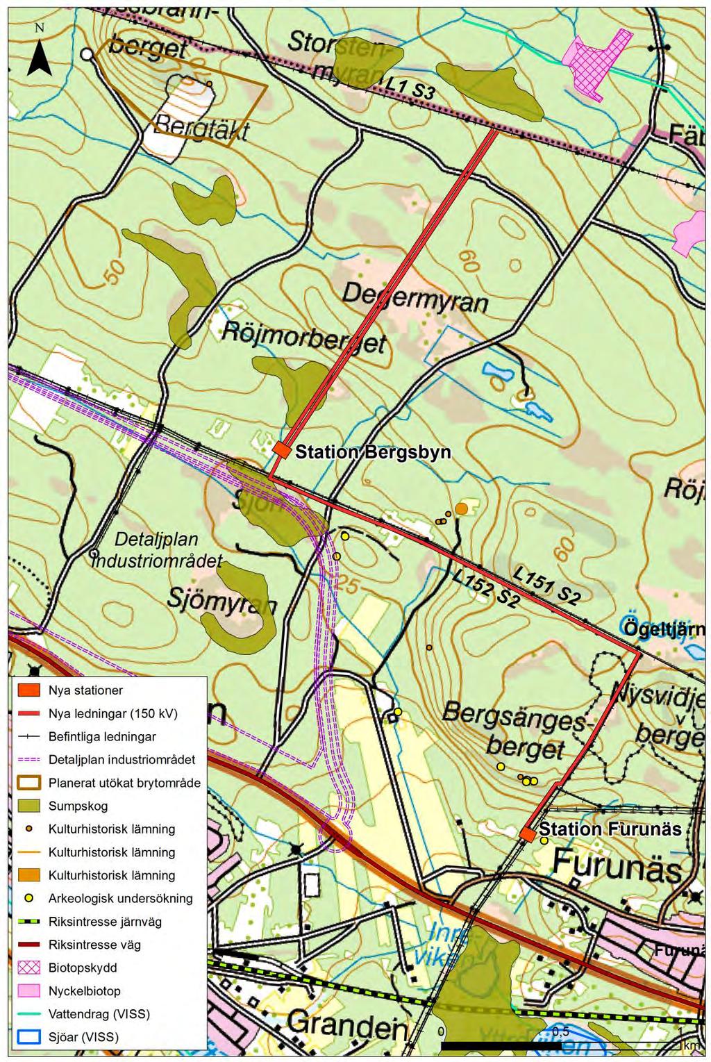 MILJÖKONSEKVENSBESKRIVNING 27(39) Figur 6-1.