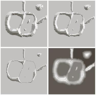 A ctchments sin = geogrphic re whose wter flows to certin lke. Fig. 0.54 h) The wtershed lgorithm cn find the wtersheds in the imge.