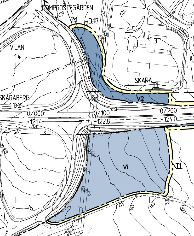 2.2:2 Föreslagen utformning av vägområde, vägplan reviderad 2018-04-06 2.