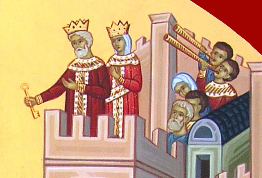 De bjöd in en biskop för att döpa kungen och allt folk. Under femton dagar döptes 4 500 personer. Det var en stor glädje i Himlen och på jorden! De byggde också en kyrka i staden.