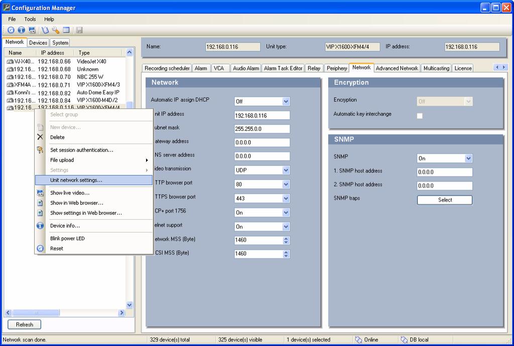 VIP X1600 XFM4 Konfiguration sv 10 5 Konfiguration 5.1 Tilldela en IP-adress Om du inte redan har gjort så, installera Configuration Manager-programmet från produkt-cdskivan.