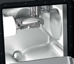Spånmataren som är integrerad i Ceramill Cleanstream möjliggör separation av fasta komponentdelar