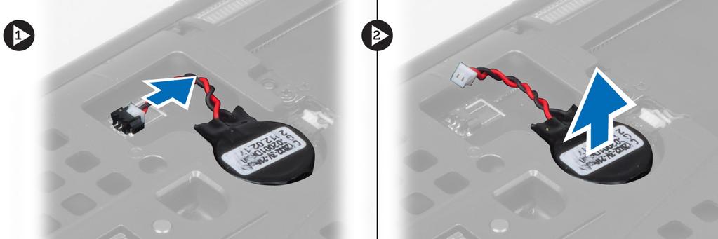 Sätt i bildskärmskortets fläkt i facket och dra åt skruvarna för att fästa den i datorn. 3. Installera: a. kåpan b. batteriet 4.