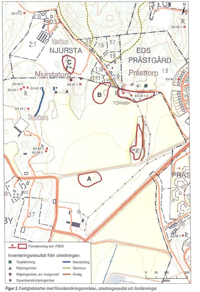 Bilaga 3. Kommunen äger marken i det som är alternativ IP-plats när Berga IP försvinner.
