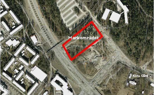 Markområdet Markområdet för anbudet är ca 12 000 m 2 stort och bedöms kunna inrymma mellan 150 och 200 bostäder.